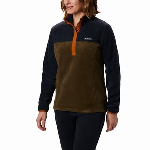 Columbia Benton Springs™ Half Snap Pullover Dam Olivgröna/Svarta (VXRHA6578)